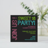 ライモダントスイート16誕生日パーティーの招待 招待状 (スタンド正面)