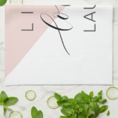 ライモダンブラブ笑い動機前向き引用文 キッチンタオル (折り畳み)