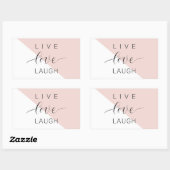 ライモダンブラブ笑い動機前向き引用文 長方形シール (シート)