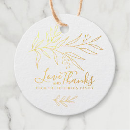 ライモダンンアートの葉の緑の愛と感謝してい フェイバータグ