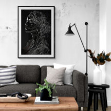 ライモダンンアートウーマンポートレートアイアート