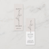 ライモダンンアートダンススタジオイラストレーション スキニー名刺 (正面/裏面)