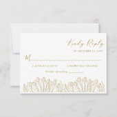 ライモダンンアートフローラ結婚ズ 出欠カード (正面)