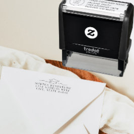 ライモダンンアート卒業差出人住所スタンプ セルフインキングスタンプ