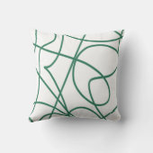 ライモダンンアート:白の緑 クッション (裏面)