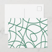 ライモダンンアート：白の緑 ポストカード (正面/裏面)