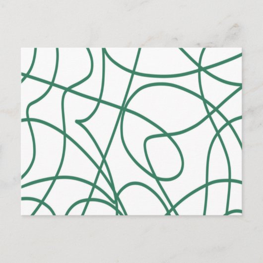 ライモダンンアート：白の緑 ポストカード (正面)