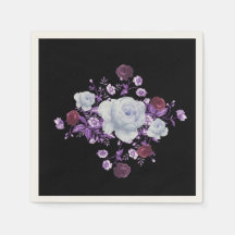 ライラの花、黒い背景