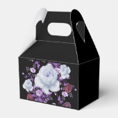 ライラの花、黒い背景 フェイバーボックス (裏面サイド)