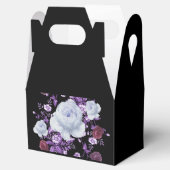 ライラの花、黒い背景 フェイバーボックス (オープン)