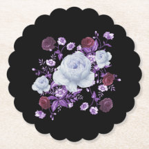 ライラの花、黒い背景