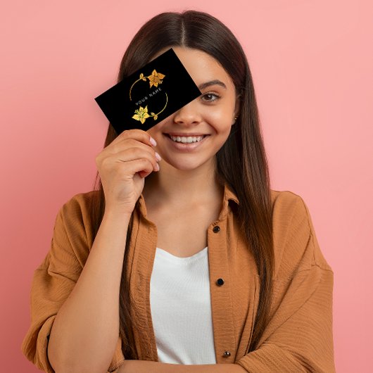 ライラサークルゴールデンフォイルブラックビップ 名刺