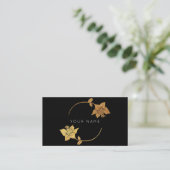 ライラサークルゴールデンフォイルブラックビップ 名刺 (スタンド正面)