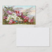 ライラックおよびタンブリンのビクトリア時代の人貿易カード 名刺 (正面/裏面)