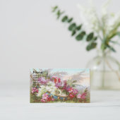 ライラックおよびタンブリンのビクトリア時代の人貿易カード 名刺 (スタンド正面)