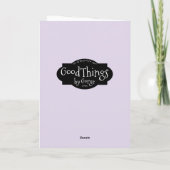 ライラックが付いているパーソナライズなハッピーバースデーカード カード (裏面)