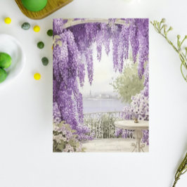 ライラックが流れるウォーターフロントシーン ノートブック