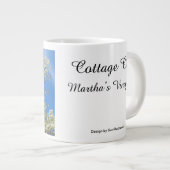 ライラックとさくらんぼの花 – マーサのブドウ園 ジャンボコーヒーマグカップ (正面右)