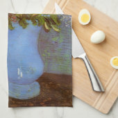 ライラックとデイジー付き花瓶ビンセント・ファン・ゴッホ キッチンタオル (四つ折り)