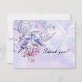 ライラックとブルーバード サンキューカード (正面)