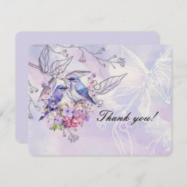 ライラックとブルーバード サンキューカード