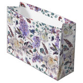ライラックと牡丹フローラ ラージペーパーバッグ (正面アングル)