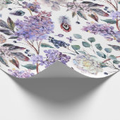 ライラックと芍薬の花 ラッピングペーパー (角)