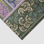 ライラックと葉アールヌーボーフローラ 薄葉紙 (詳細)
