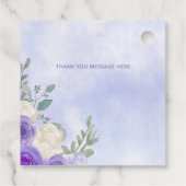 ライラックと蝶の永遠 ブライダルシャワー フェイバータグ (裏面)