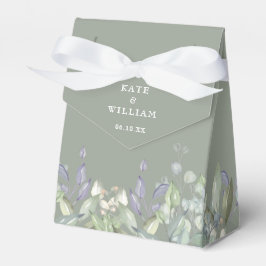 ライラックのグリーン Sage Green ウェディング フェイバーボックス