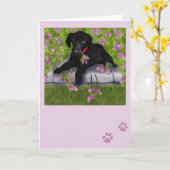 ライラックの下 カード (黄色い花)