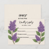 ライラックの夢  出席カード 出欠カード (正面/裏面)