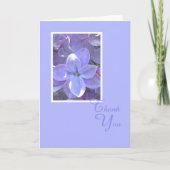 ライラックの悔やみや弔慰または死のサンキューカード サンキューカード (正面)