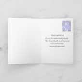 ライラックの悔やみや弔慰または死のサンキューカード サンキューカード (内部)
