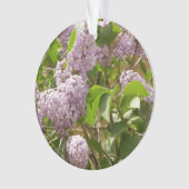 ライラックの木の美しい紫の春の花 オーナメント (正面)