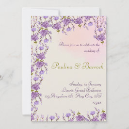 ライラックの結婚式招待状 招待状