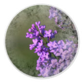 ライラックの花が可愛い セラミックノブ (正面)