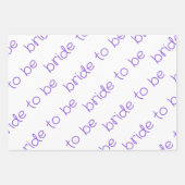 ライラックの花が咲く春のブライダルシャワー ラッピングペーパーシート (正面3)