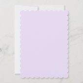 ライラックの花のしみじみとしたウェディング招待状 招待状 (裏面)