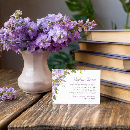 ライラックの花のディスプレイシャワー  ギフト包装は不要 エンクロージャーカード