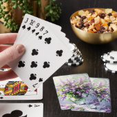 ライラックの花のラベンダーブルームブーケ トランプ (インサイチュ)