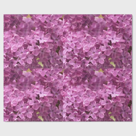 ライラックの花の包装紙 ラッピングペーパー (フラット)