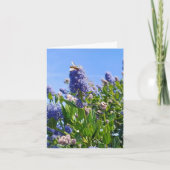ライラックの花の空白カード カード (正面)
