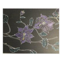 ライラックの花の絵