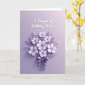 ライラックの花の誕生日カード カード (黄色い花)