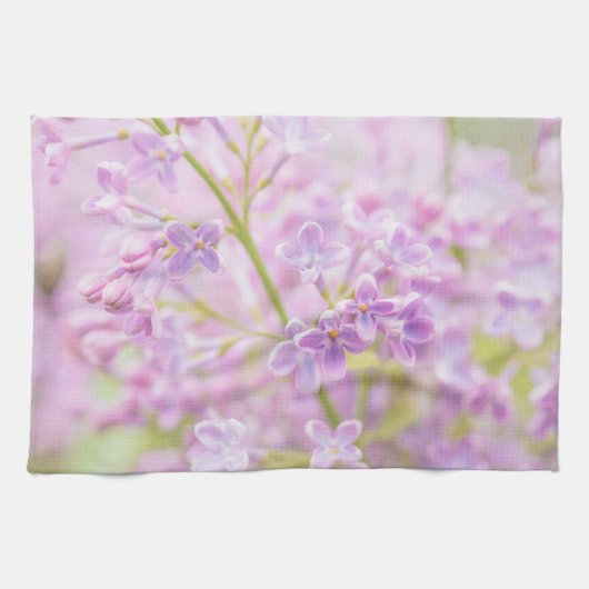 ライラックの花の霧 キッチンタオル (横)