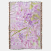 ライラックの花の霧 スローブランケット (正面縦)