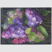 ライラックの花束デコパージュ 薄葉紙 (正面)