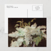 ライラックの花束 - ポストカード (正面/裏面)