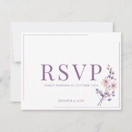 ライラックの花 モダンエレガント RSVP